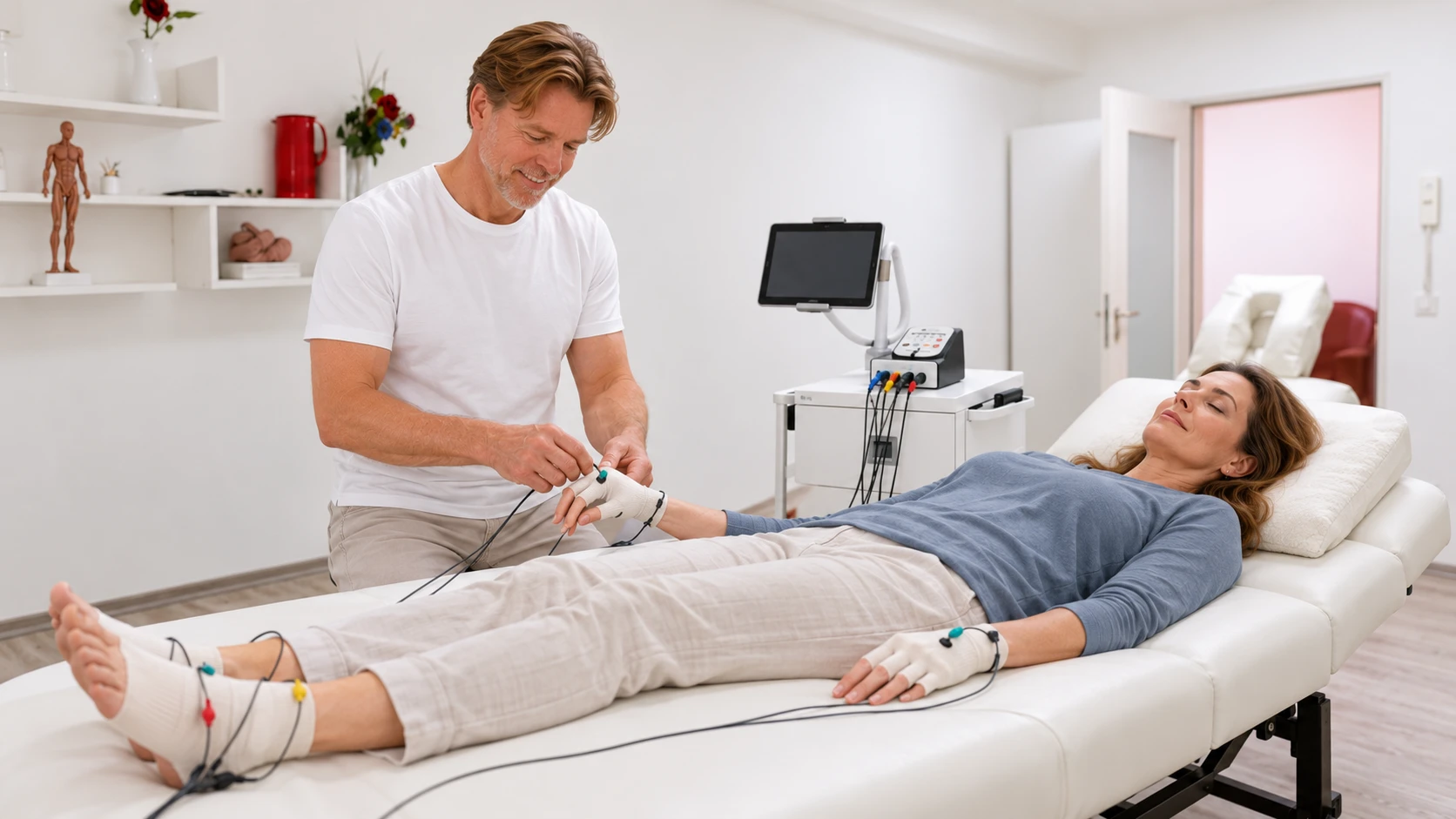 Anwendung der Neuromodulation NESA® in der Praxis Ralf Langenbrink in Essen